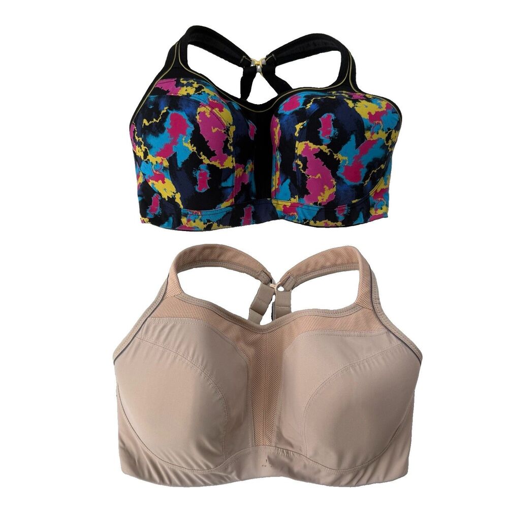 Lot of 2 PANACHE 5021 Full-Busted Underwire High Impact Sport Bra 32H US 32FF UK